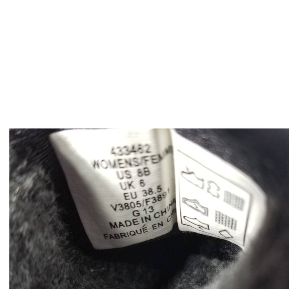 Lands End Black Gray Rubber Waterproof Rain Snow Removeable Liner Boots 8 B - Picture 5 of 5